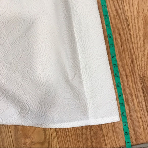 Peri home two (2) panels white window curtain. White on white pattern. - Picture 5 of 12